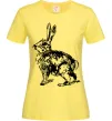 Женская футболка Кролик олівцем Лимонный Женская футболка Кролик олівцем Лимонный фото