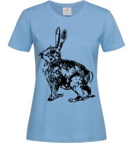 Женская футболка Кролик олівцем Женская футболка Кролик олівцем