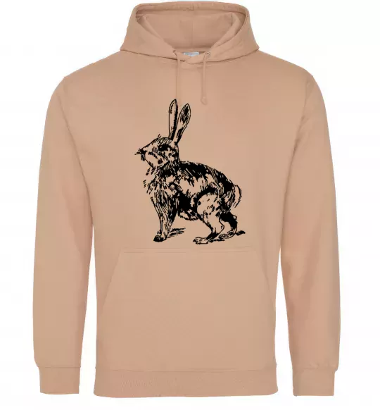 Жіноча толстовка (худі) Кролик олівцем Пісочний фото
