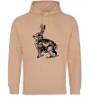 Жіноча толстовка (худі) Кролик олівцем Пісочний фото