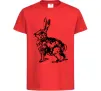 Дитяча футболка Кролик олівцем Червоний фото