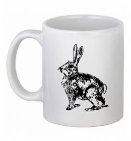 Чашка керамічна Кролик олівцем Чашка керамічна Кролик олівцем