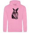 Жіноча толстовка (худі) Кролик кричить Рожевий фото