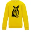 Детский Свитшот Кролик кричить Солнечно желтый Детский Свитшот Кролик кричить Солнечно желтый фото
