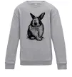 Детский Свитшот Кролик кричить Серый меланж Детский Свитшот Кролик кричить Серый меланж фото