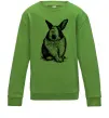 Детский Свитшот Кролик кричить Лаймовый Детский Свитшот Кролик кричить Лаймовый фото