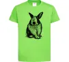 Дитяча футболка Кролик кричить Лаймовий фото