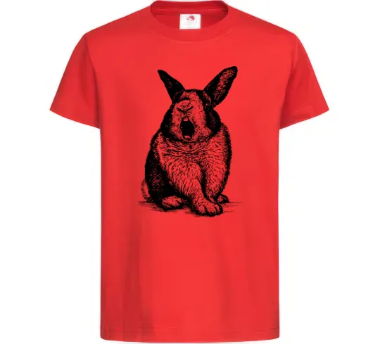 Дитяча футболка Кролик кричить Червоний фото