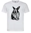 Чоловіча футболка Кролик кричить Білий Чоловіча футболка Кролик кричить Білий фото