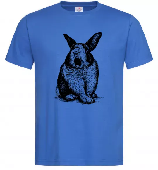 Чоловіча футболка Кролик кричить Яскраво-синій фото