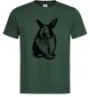 Чоловіча футболка Кролик кричить Темно-зелений Чоловіча футболка Кролик кричить Темно-зелений фото