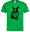 Чоловіча футболка Кролик кричить Зелений Чоловіча футболка Кролик кричить Зелений фото