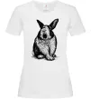 Жіноча футболка Кролик кричить Білий фото