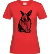Жіноча футболка Кролик кричить Червоний фото
