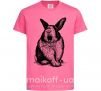 Дитяча футболка Кролик кричит Яскраво-рожевий фото