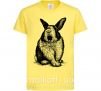 Детская футболка Кролик кричит Лимонный фото