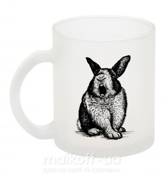 Чашка стеклянная Кролик кричит Фроузен фото