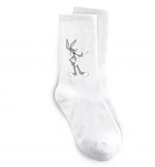 Носки Бакс Банні Белый фото