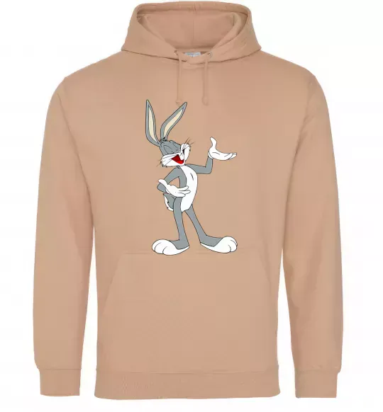 Мужская толстовка (худи) Бакс Банні Песочный фото