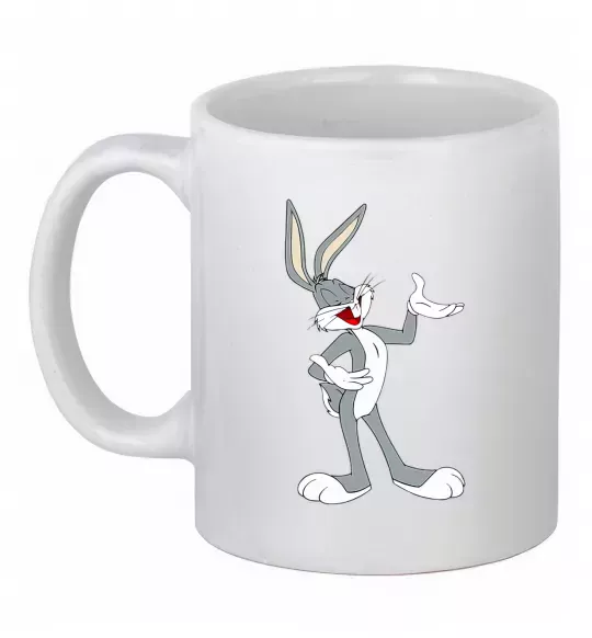 Чашка керамічна Бакс Банні Білий фото