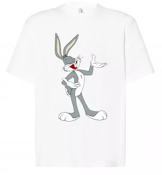 Футболка Оверсайз Бакс Банні Білий фото