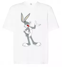 Футболка Оверсайз Steampunk rabbit Черный фото