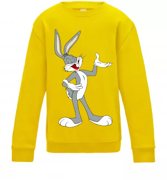 Детский Свитшот Бакс Банні Солнечно желтый фото