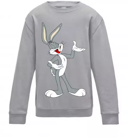 Детский Свитшот Бакс Банні Серый меланж фото