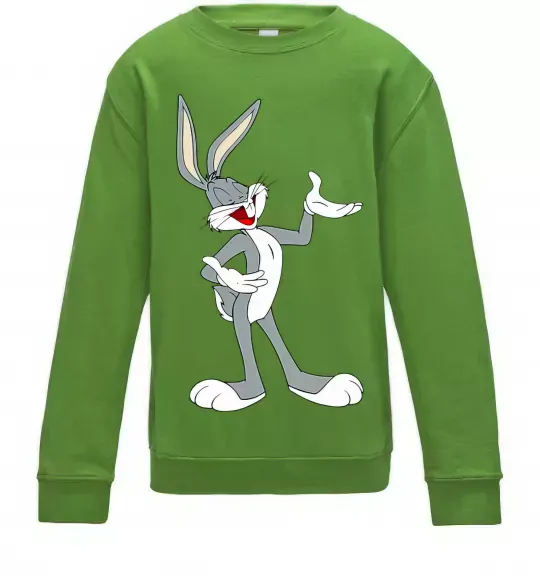 Детский Свитшот Бакс Банні Лаймовый фото