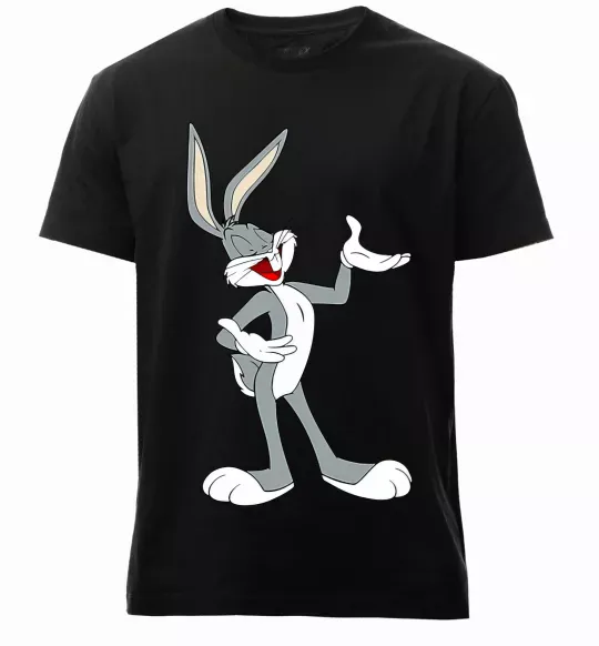 Чоловіча преміум футболка Бакс Банні Чорний фото