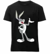 Чоловіча преміум футболка Бакс Банні Чорний фото