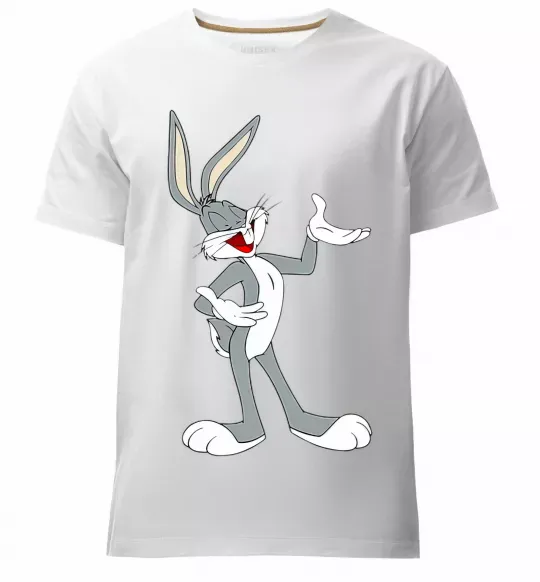 Чоловіча преміум футболка Бакс Банні Білий фото