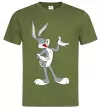 Мужская футболка Бакс Банні Оливковый фото