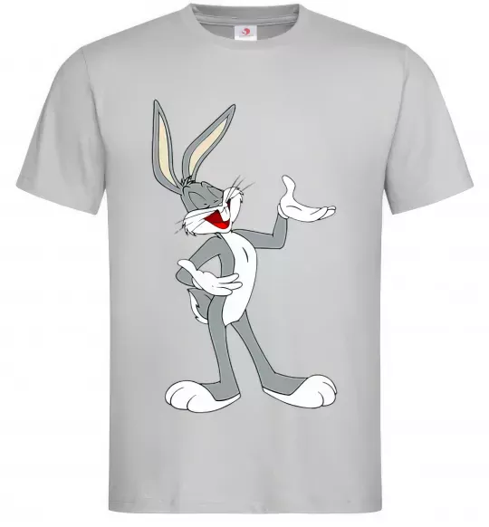 Мужская футболка Бакс Банні Серый фото