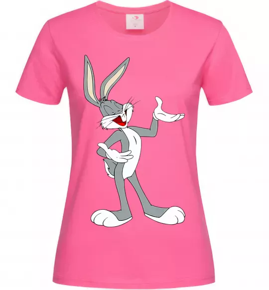 Жіноча футболка Бакс Банні Яскраво-рожевий фото