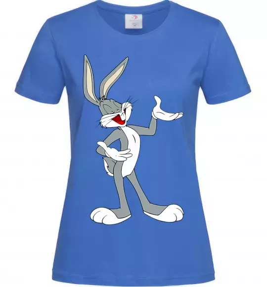 Жіноча футболка Бакс Банні Яскраво-синій фото