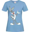 Жіноча футболка Бакс Банні Блакитний фото