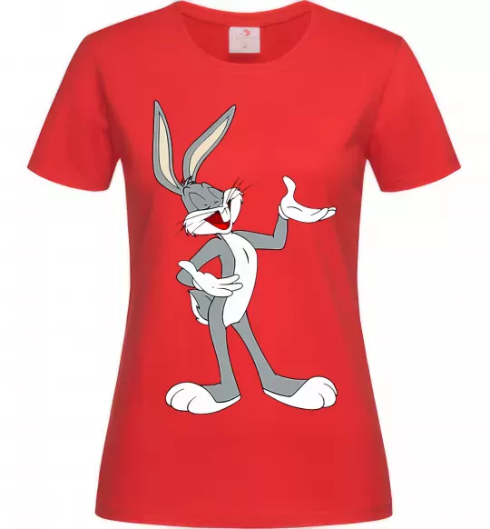 Жіноча футболка Бакс Банні Червоний фото