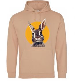 Жіноча толстовка (худі) Кролик в жовтому кругу