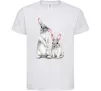 Детская футболка Кролики акварель Белый фото