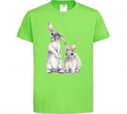 Дитяча футболка Кролики акварель