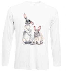 Лонгслів Кролики акварель Лонгслів Кролики акварель