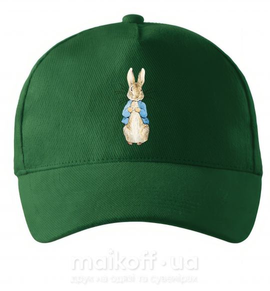 Кепка Кролик в курточке Темно-зеленый фото