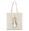 Еко-сумка Кролик в курточке Бежевий фото