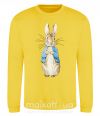 Світшот Кролик в курточке Сонячно жовтий фото