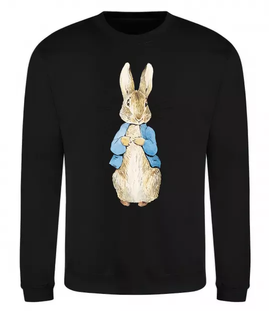 Свитшот Кролик в курточці Черный фото