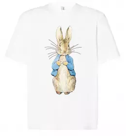 Футболка Оверсайз Steampunk rabbit Черный фото