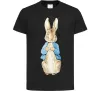 Дитяча футболка Кролик в курточці Чорний фото