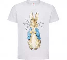 Детская футболка Кролик в курточці Белый фото