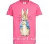 Детская футболка Кролик в курточке Ярко-розовый фото